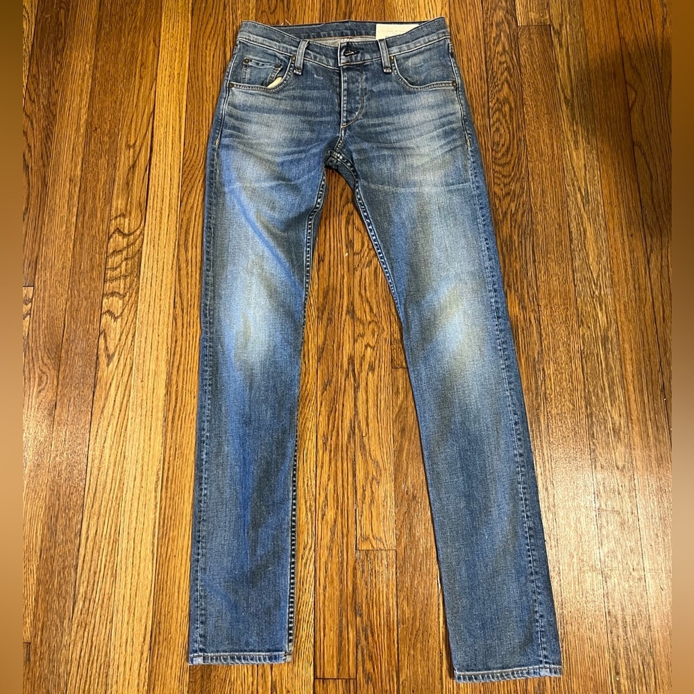 rag & bone Mid-Wash Skinny Jeans